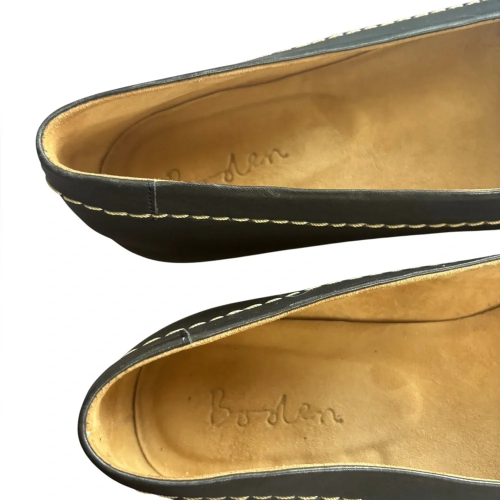 Boden Navy Blue Real Leather‎ Flats Size 40 / 8.5